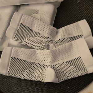 Stylish White and Black Women's Compression Socks